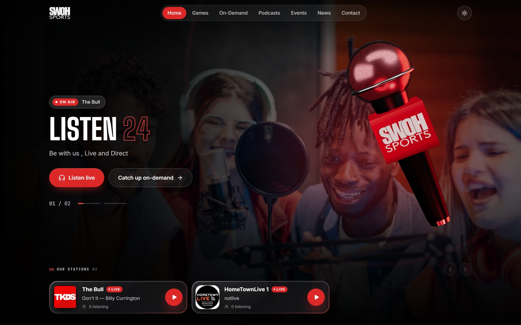 Your station on the TV